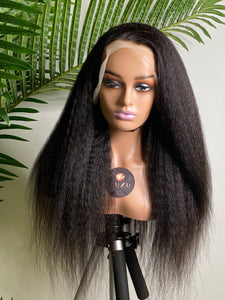 22” Silvie Kinky Straight Lace Frontal Wig