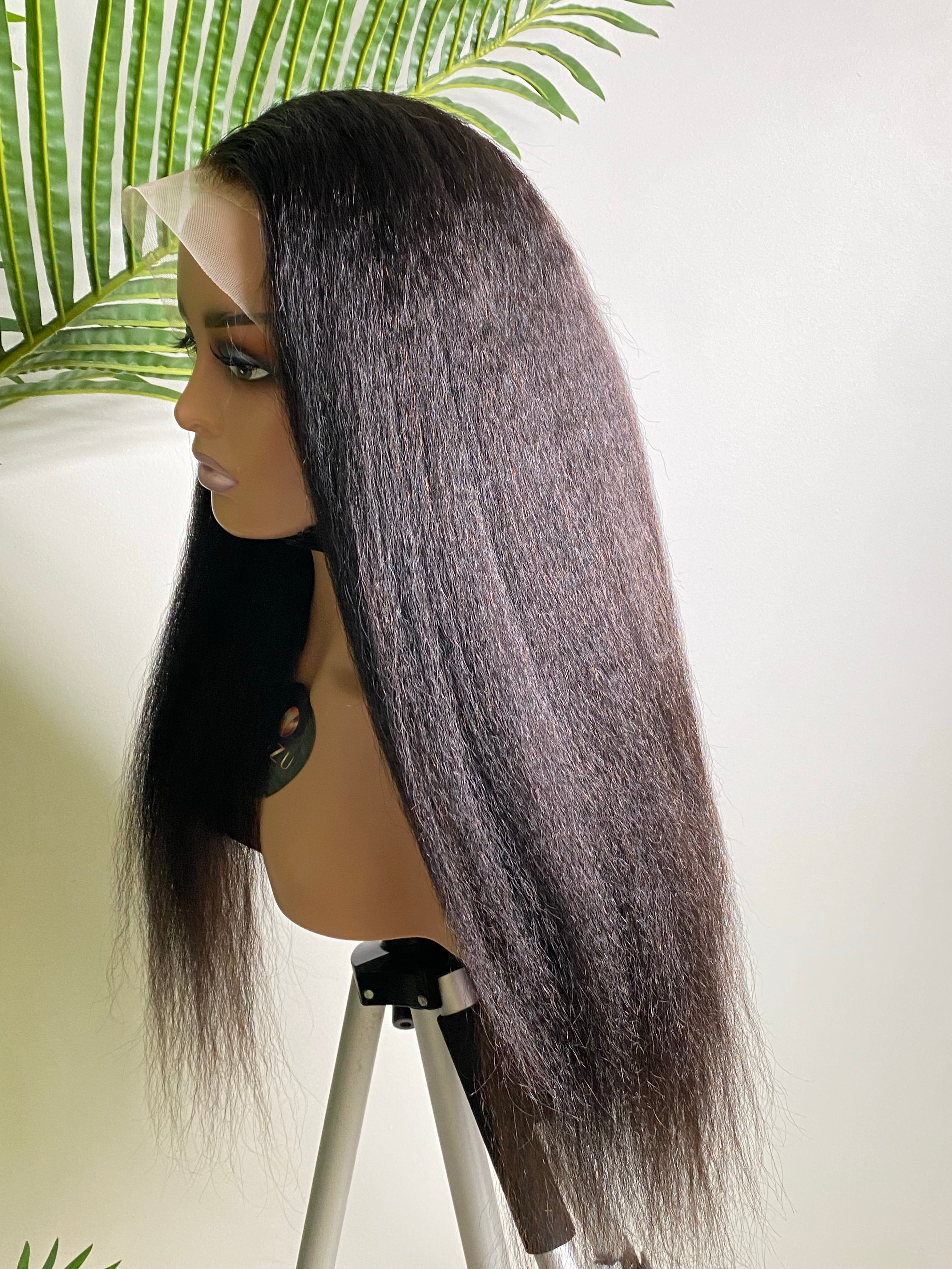 22” Silvie Kinky Straight Lace Frontal Wig