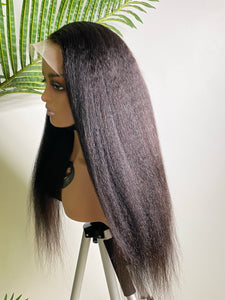 22” Silvie Kinky Straight Lace Frontal Wig