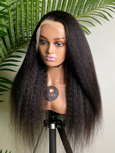 22” Silvie Kinky Straight Lace Frontal Wig