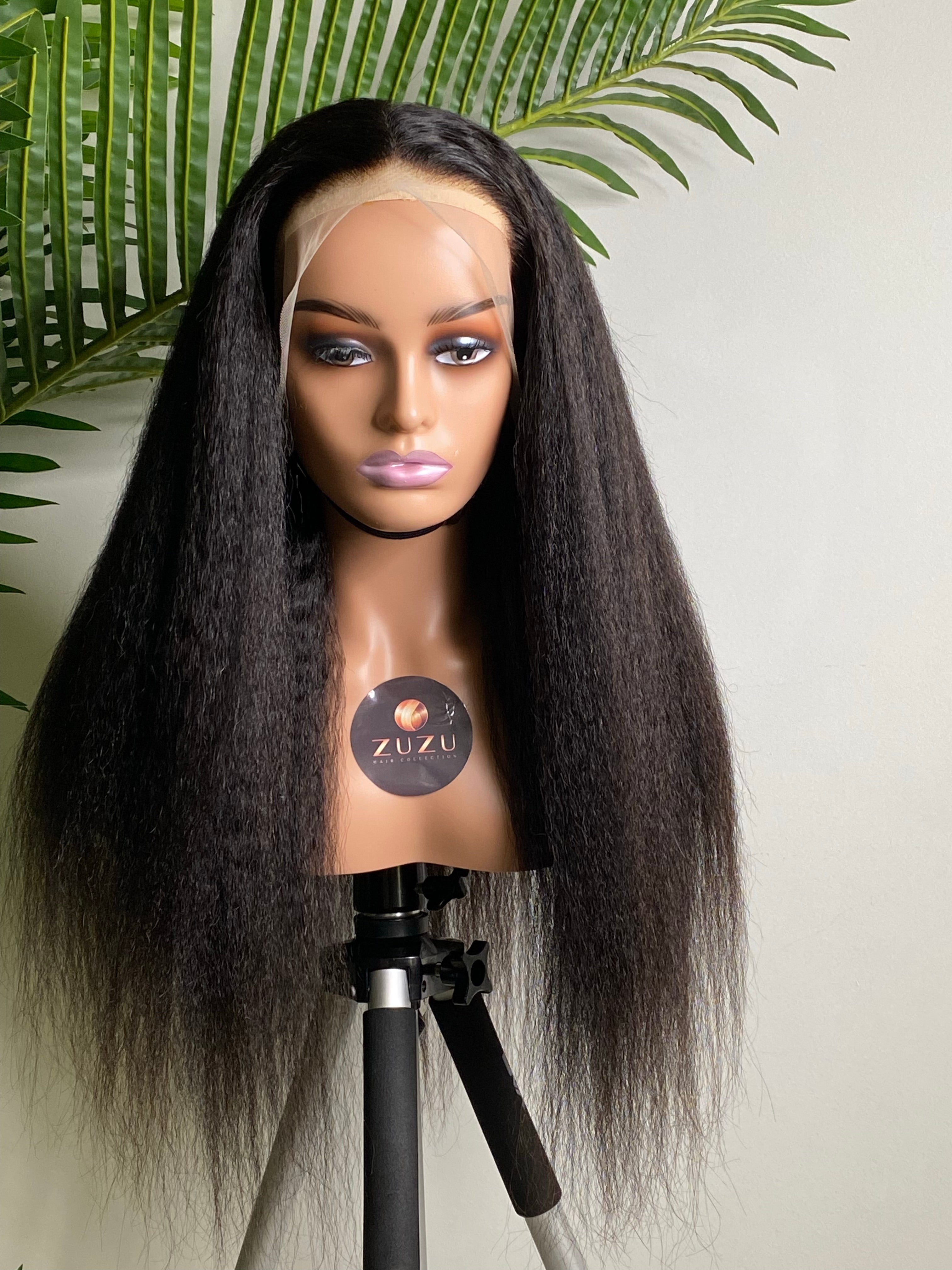 22” Silvie Kinky Straight Lace Frontal Wig